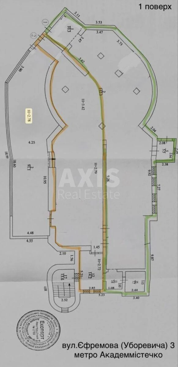 Trade object vul. Akademika Jefremova 3, 150m2660771