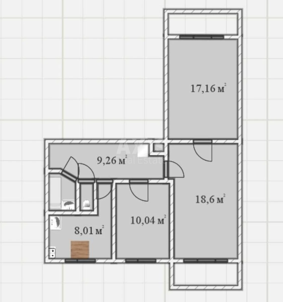 3k apartment vul. Plehanova 4А6489219
