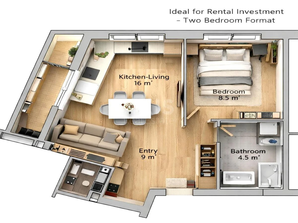 2k apartment vul. Olesja Berdnyka 1Д6641910