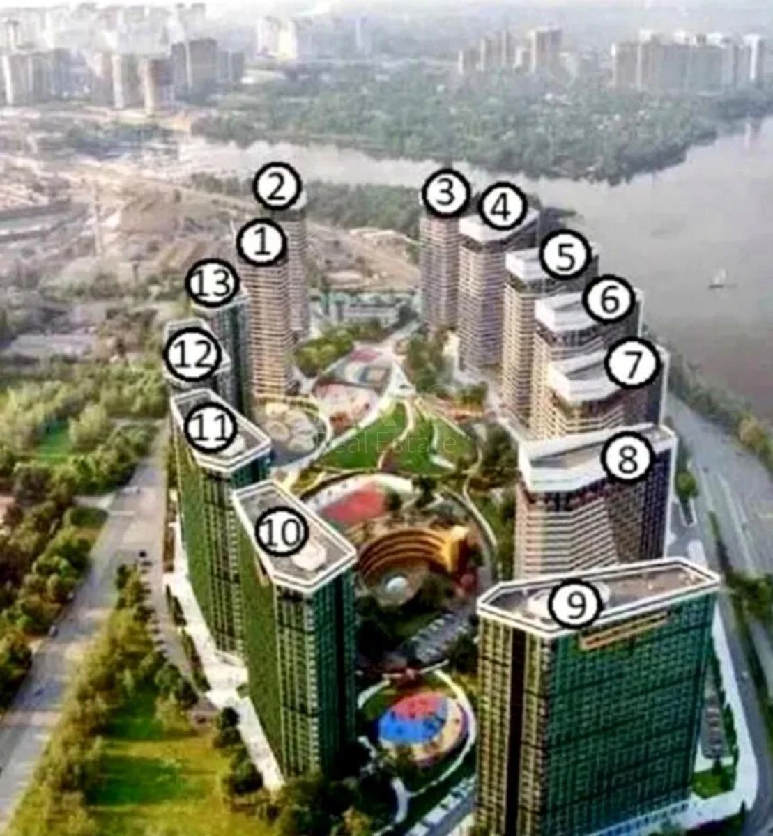 1k apartment nab. Dniprovs'ka 11664881