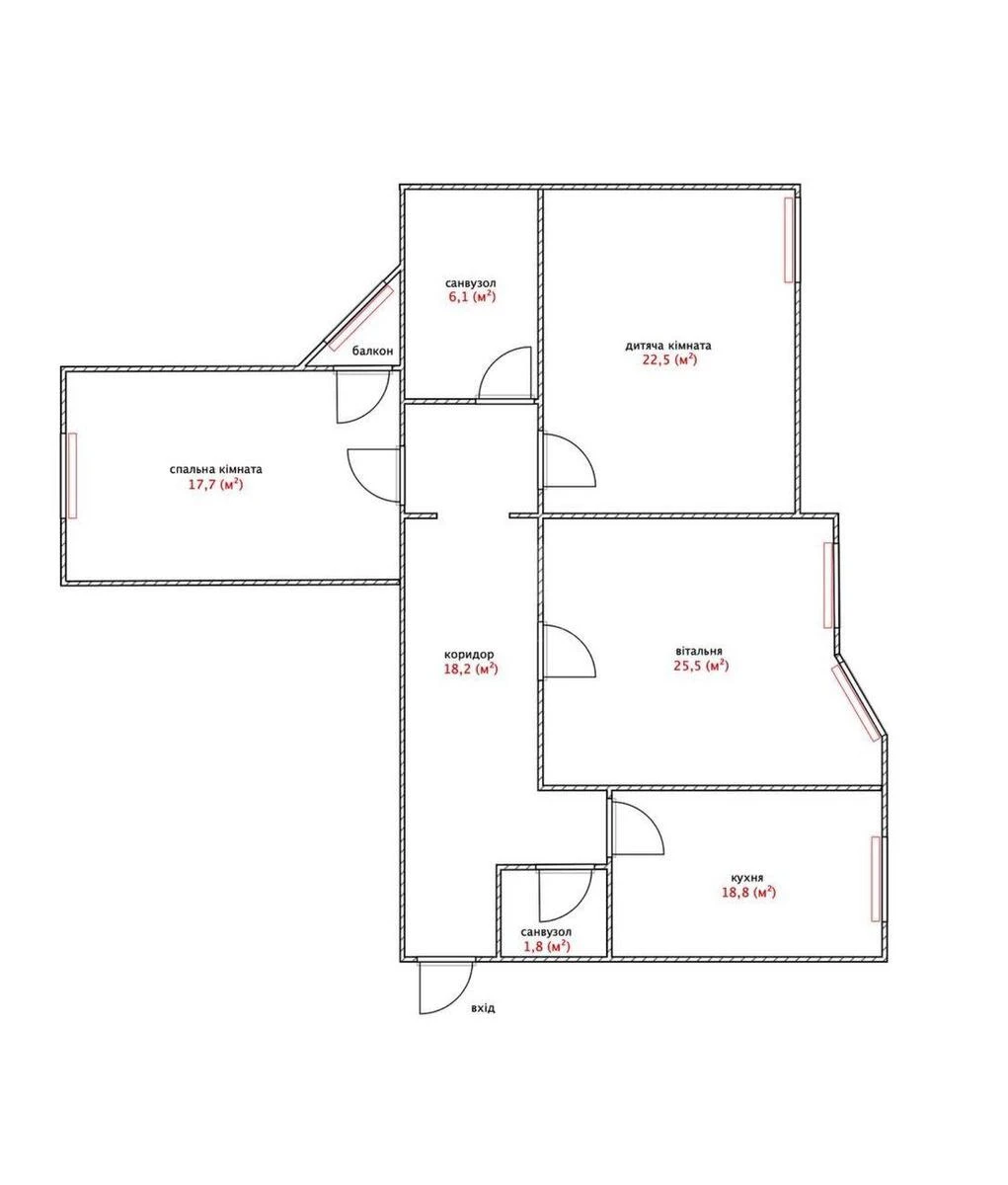 3k apartment vul. Samiyla Kishky 7А699668