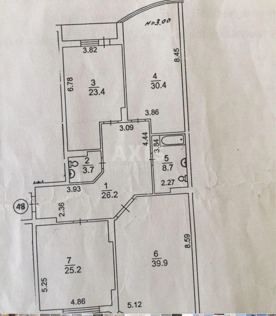 3к квартира ул. Молдавская 26634220