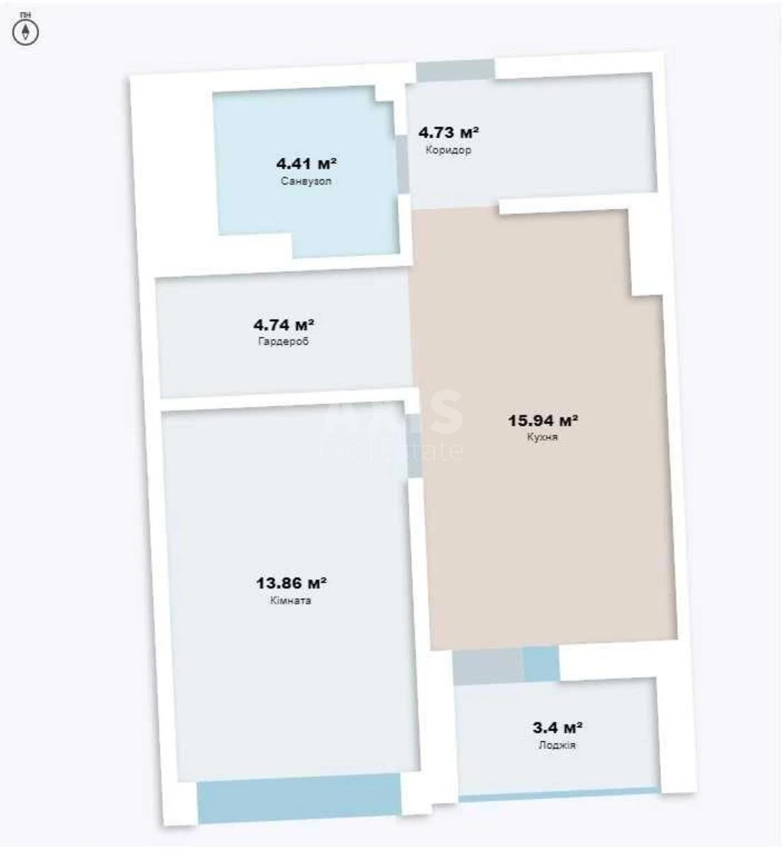 1k apartment vul. Sverstjuka Jevgena 54666893