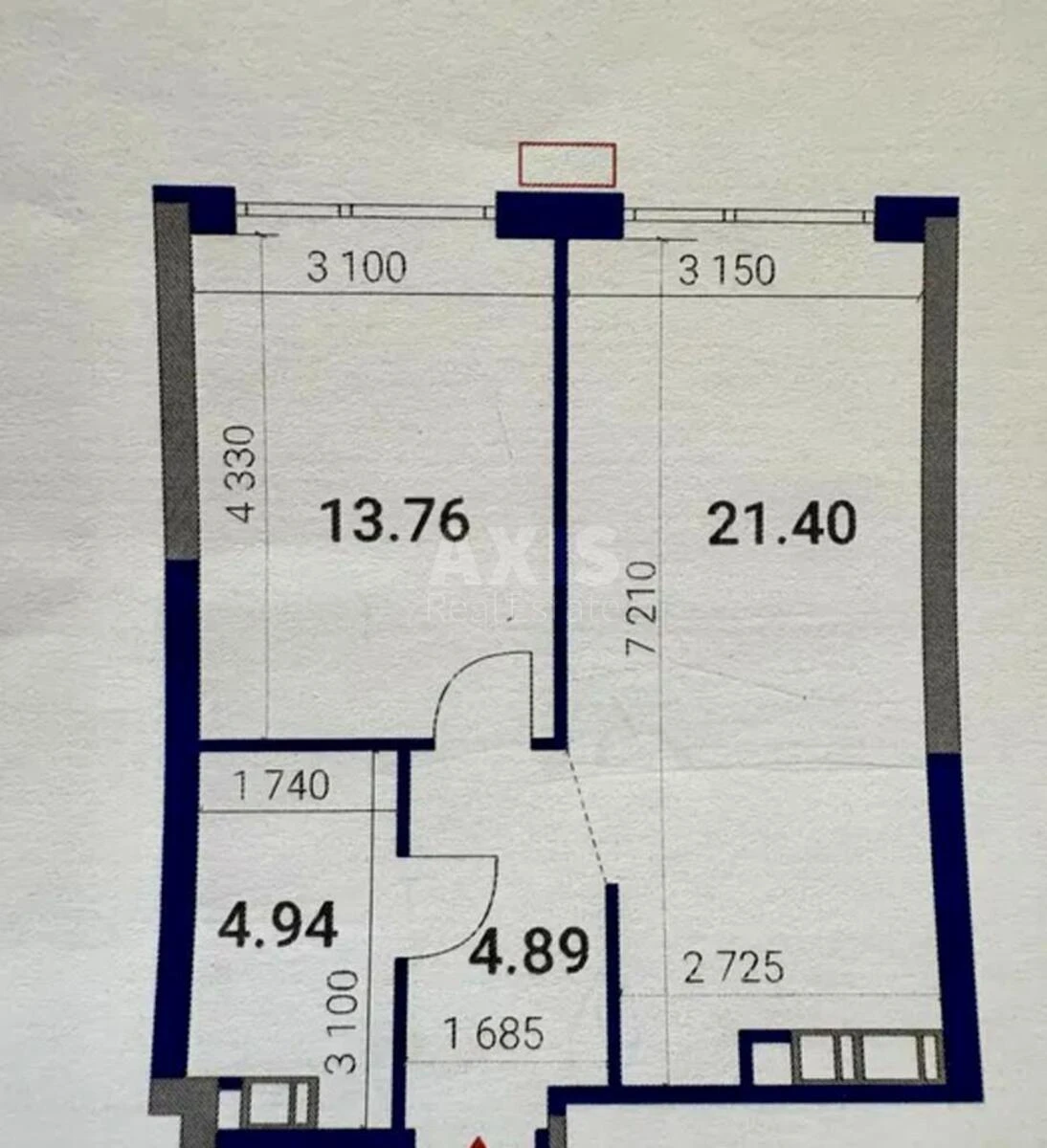 1k apartment nab. Dniprovs'ka 11664884