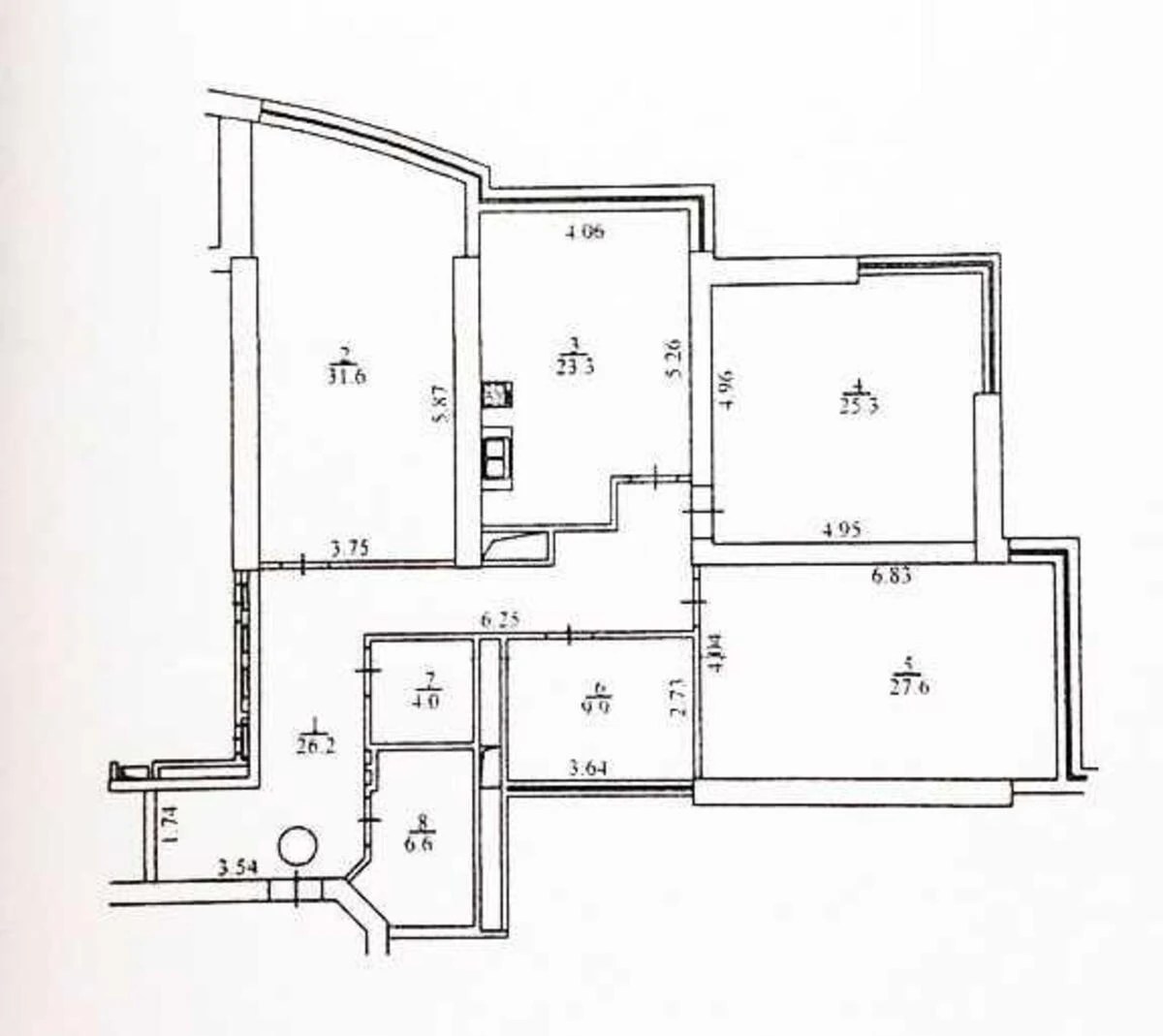 3k apartment uzv. Klovs'kyj 7А7100516