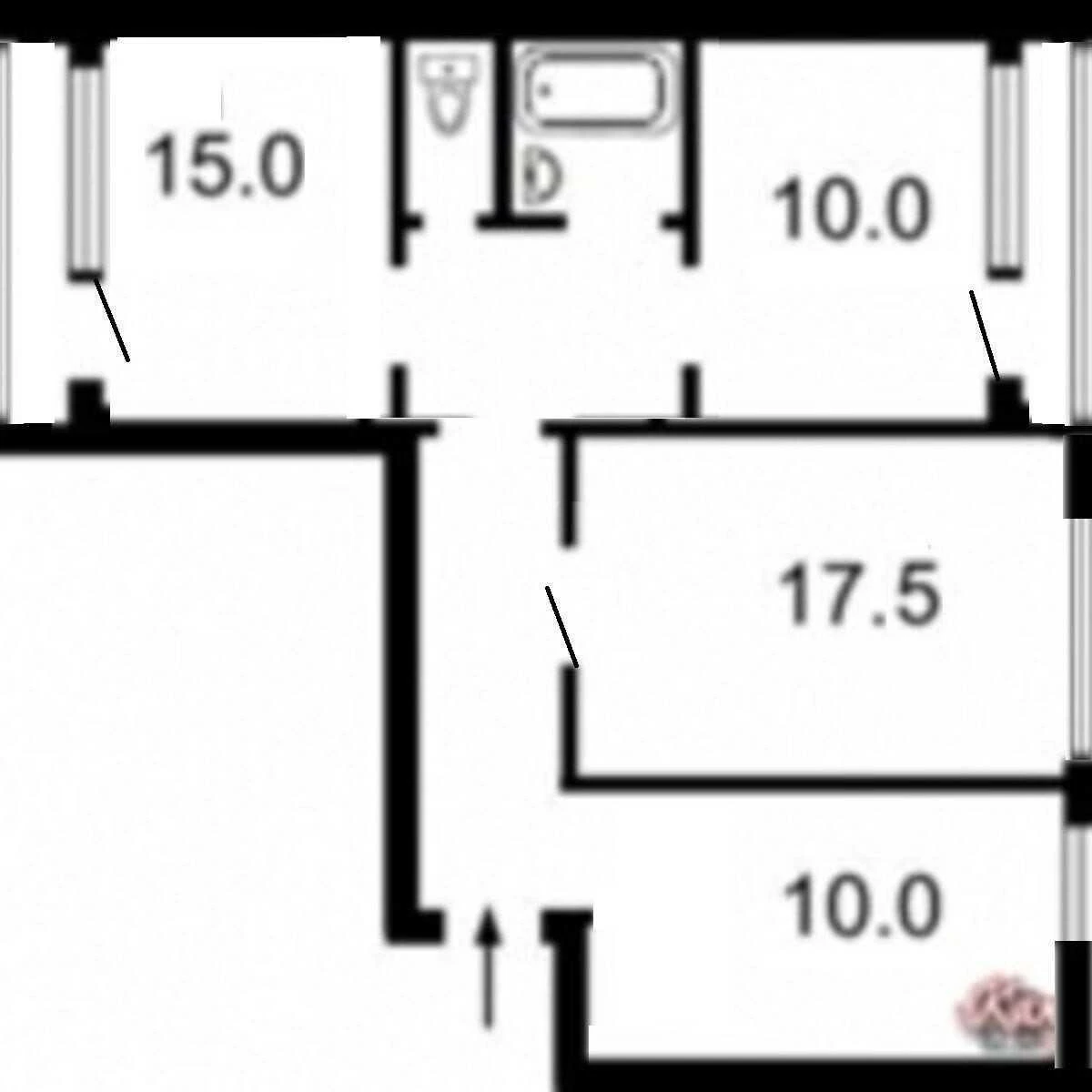 3k apartment vul. Zakrevs'kogo Mykoly 31671439