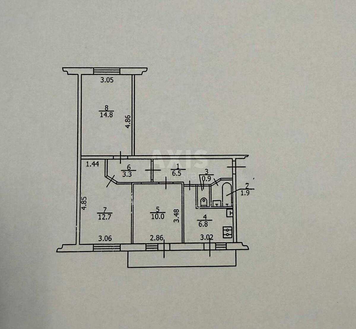 3k apartment vul. Oleksandra Arhypenka 107185912