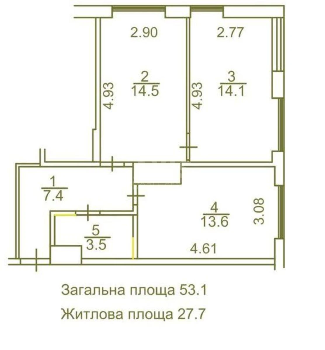 2k apartment vul. Rodyny Kristeriv 20611095
