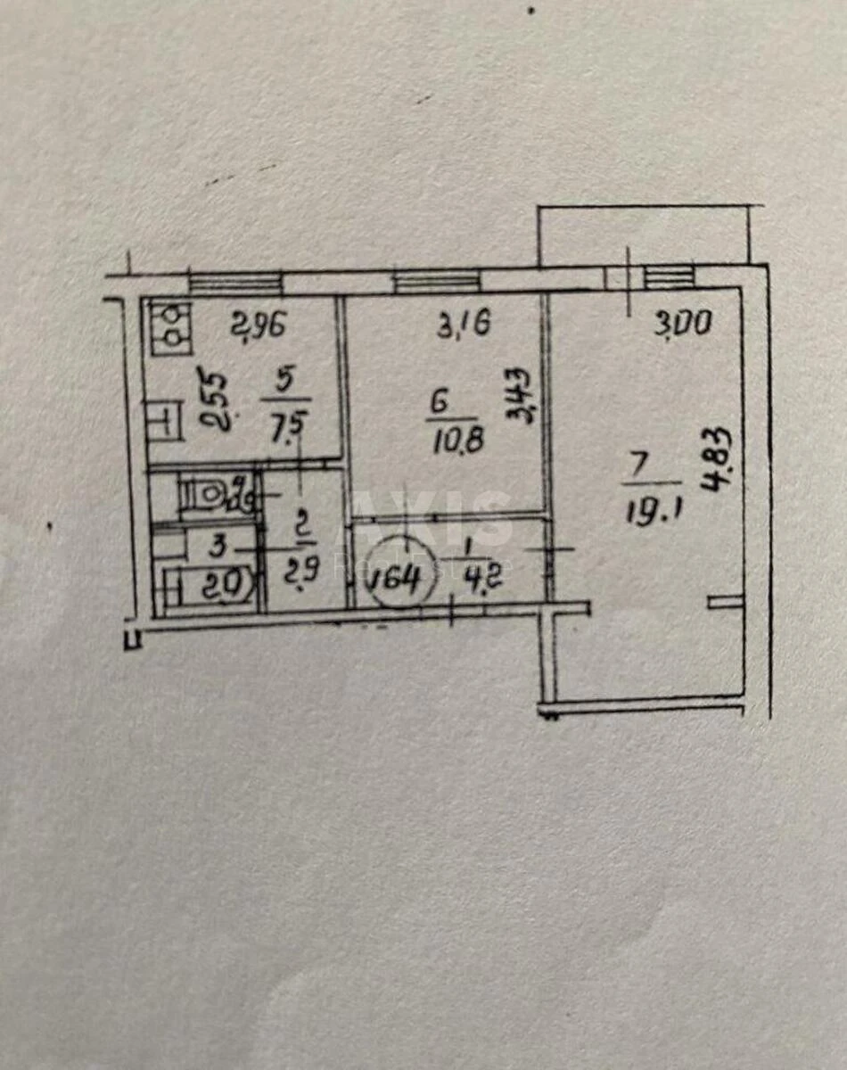 2k apartment pr-t Dmytra Pavlychka 2Б717827