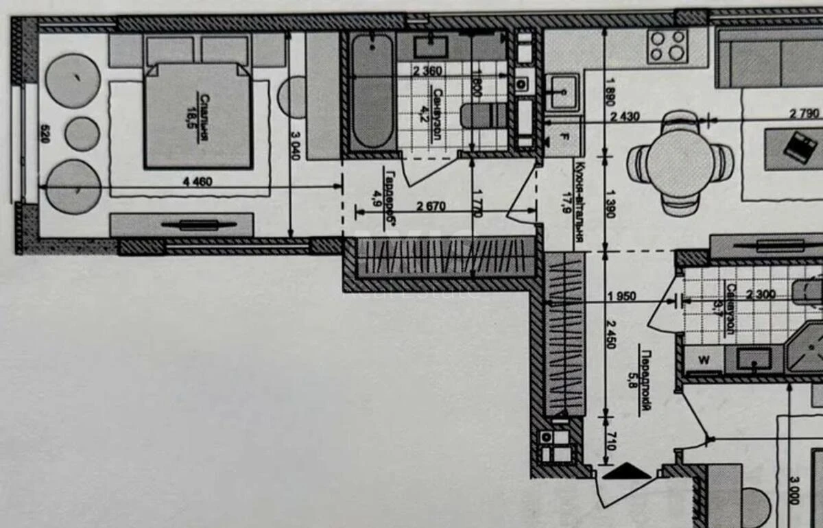 3k apartment bul. Ryl's'kogo Tadeja 1664991