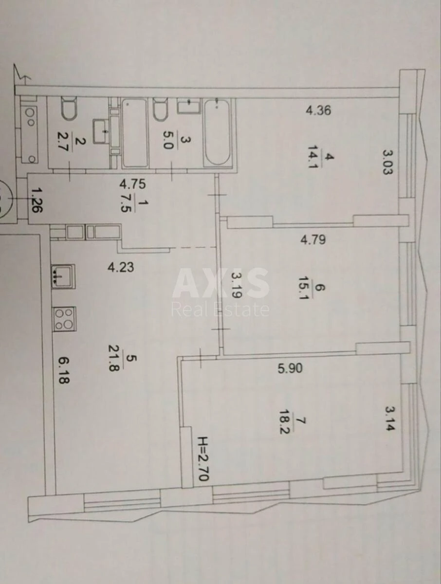 3k apartment vul. Zhmachenka Generala 26711219