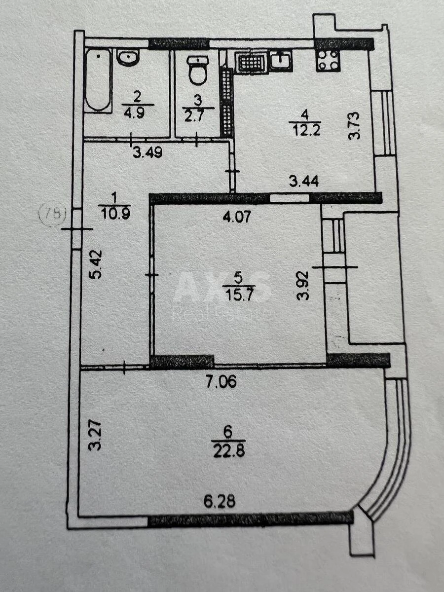 2k apartment vul. Ahmatovoi' Anny 307154922