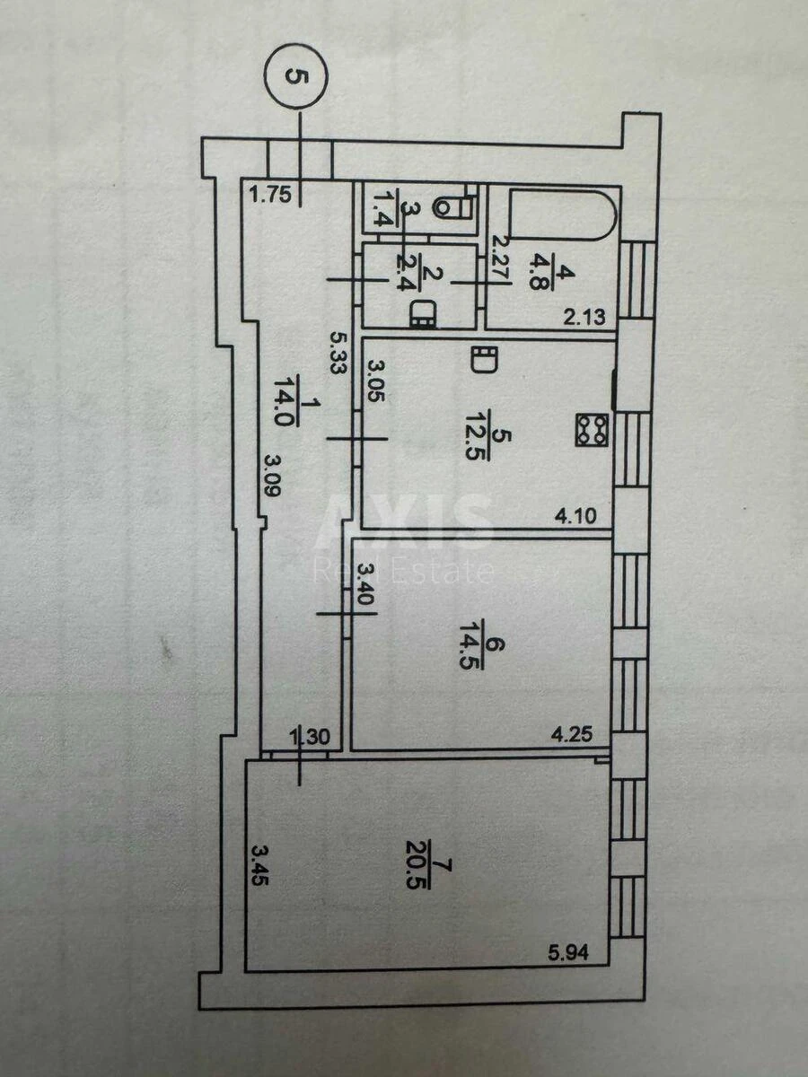 2k apartment prov. Inzhenernyj 4692057