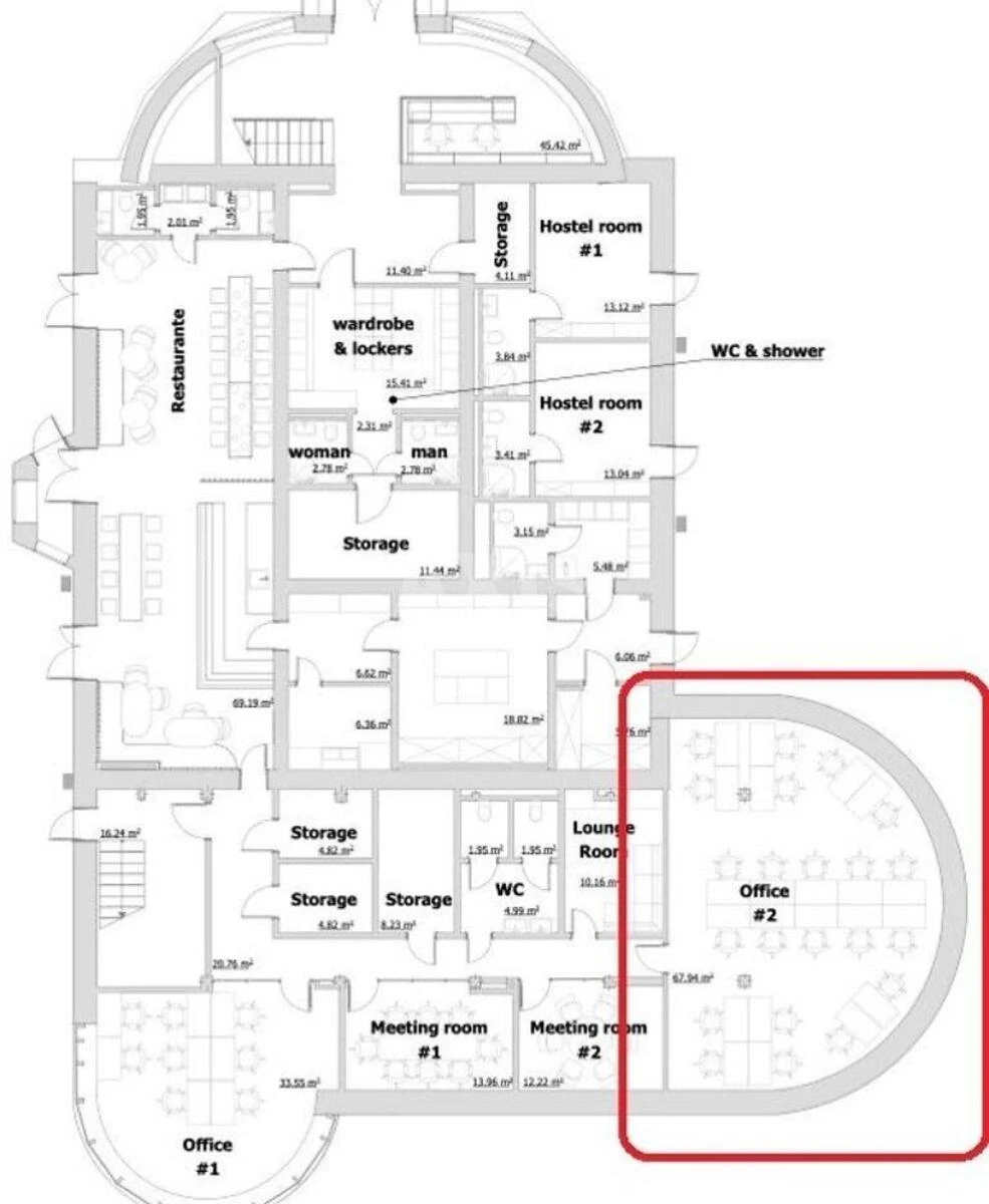 Office vul. Babushkina 24, 68m2532725