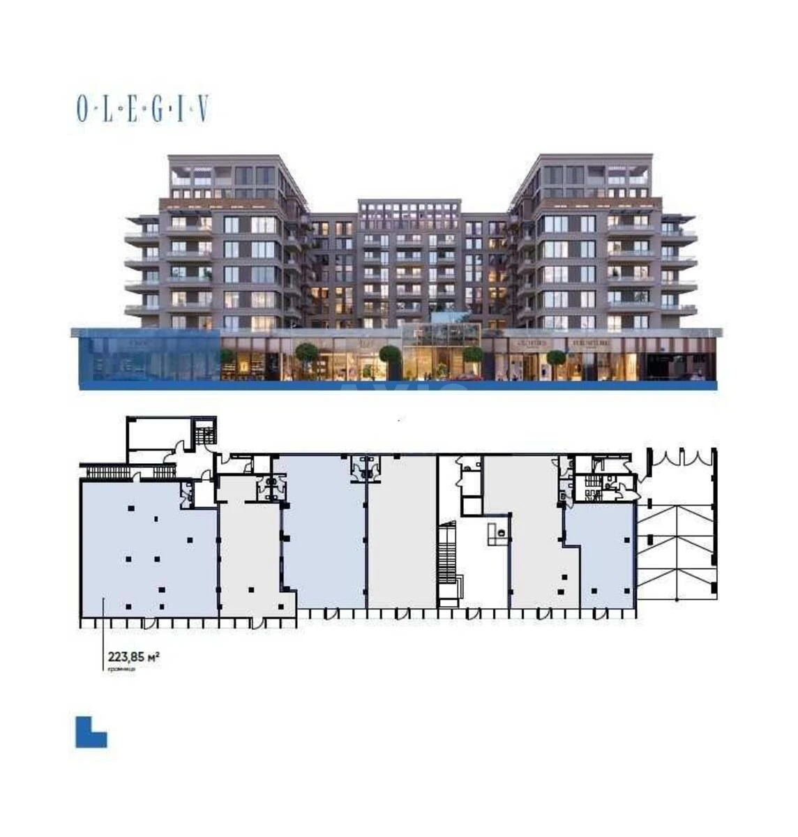 Объект торговли ул. Олеговская 36В, 224м2625694