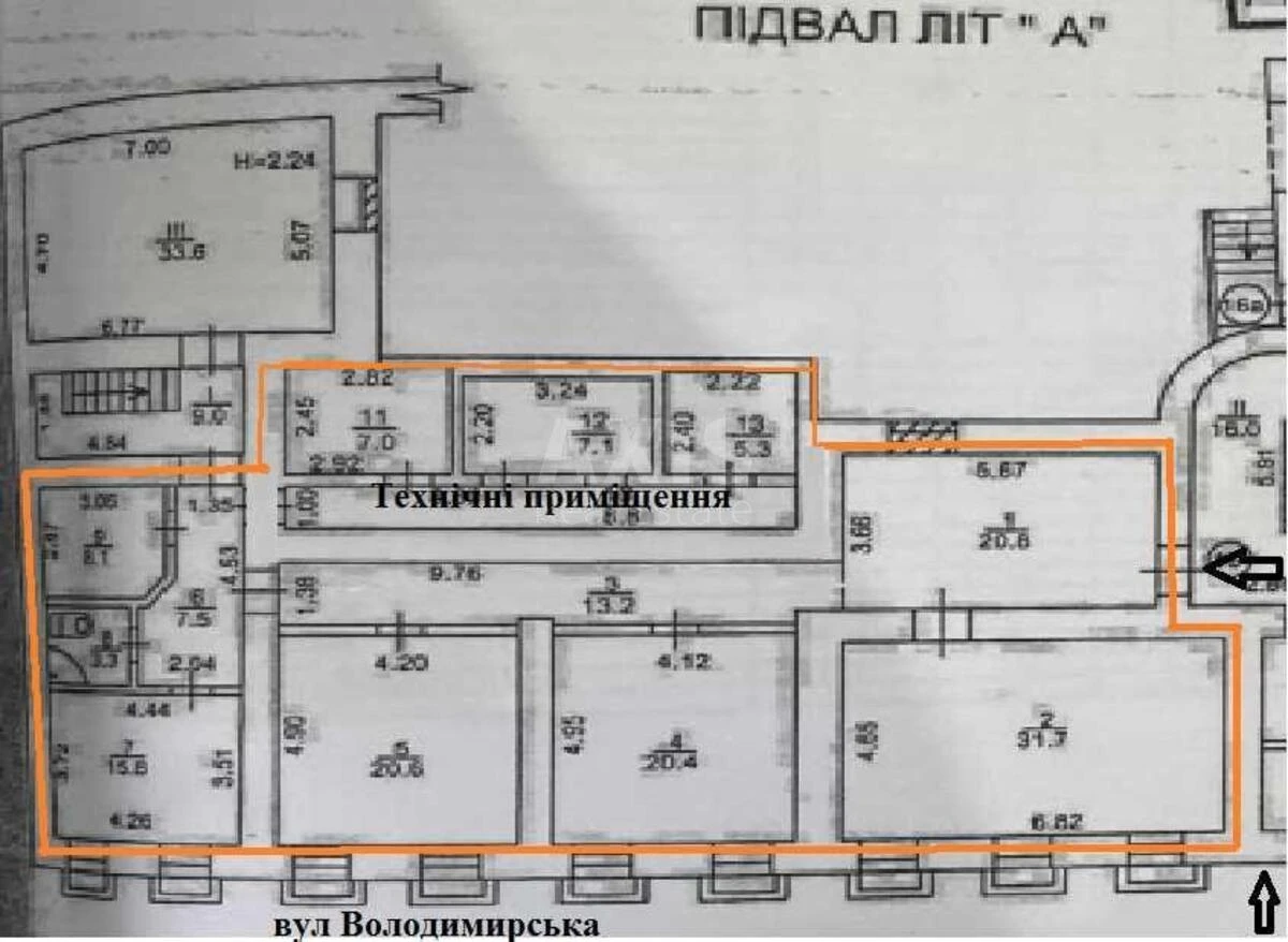 Trade object vul. Volodymyrs'ka 6, 169m26723113