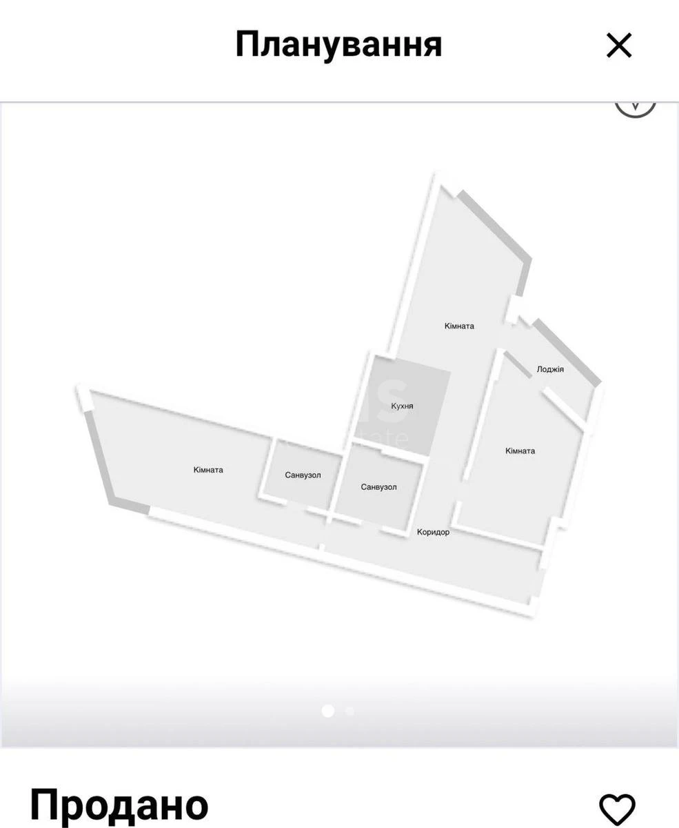 2k apartment vul. Zarichna 1404597