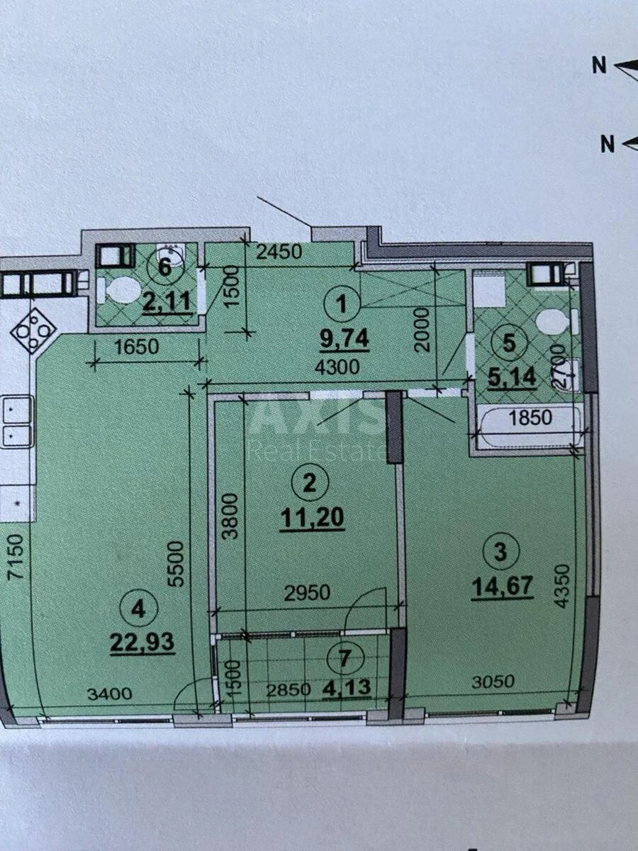3k apartment nab. Dniprovs'ka 156345511