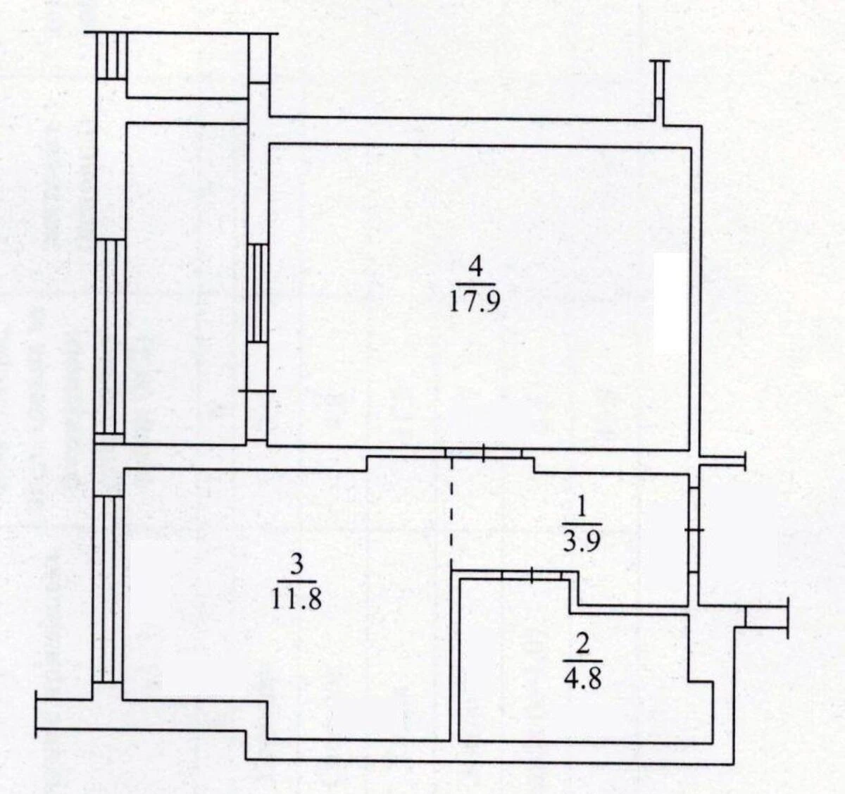 1к квартира ул. Лейпцигская 13А6487812