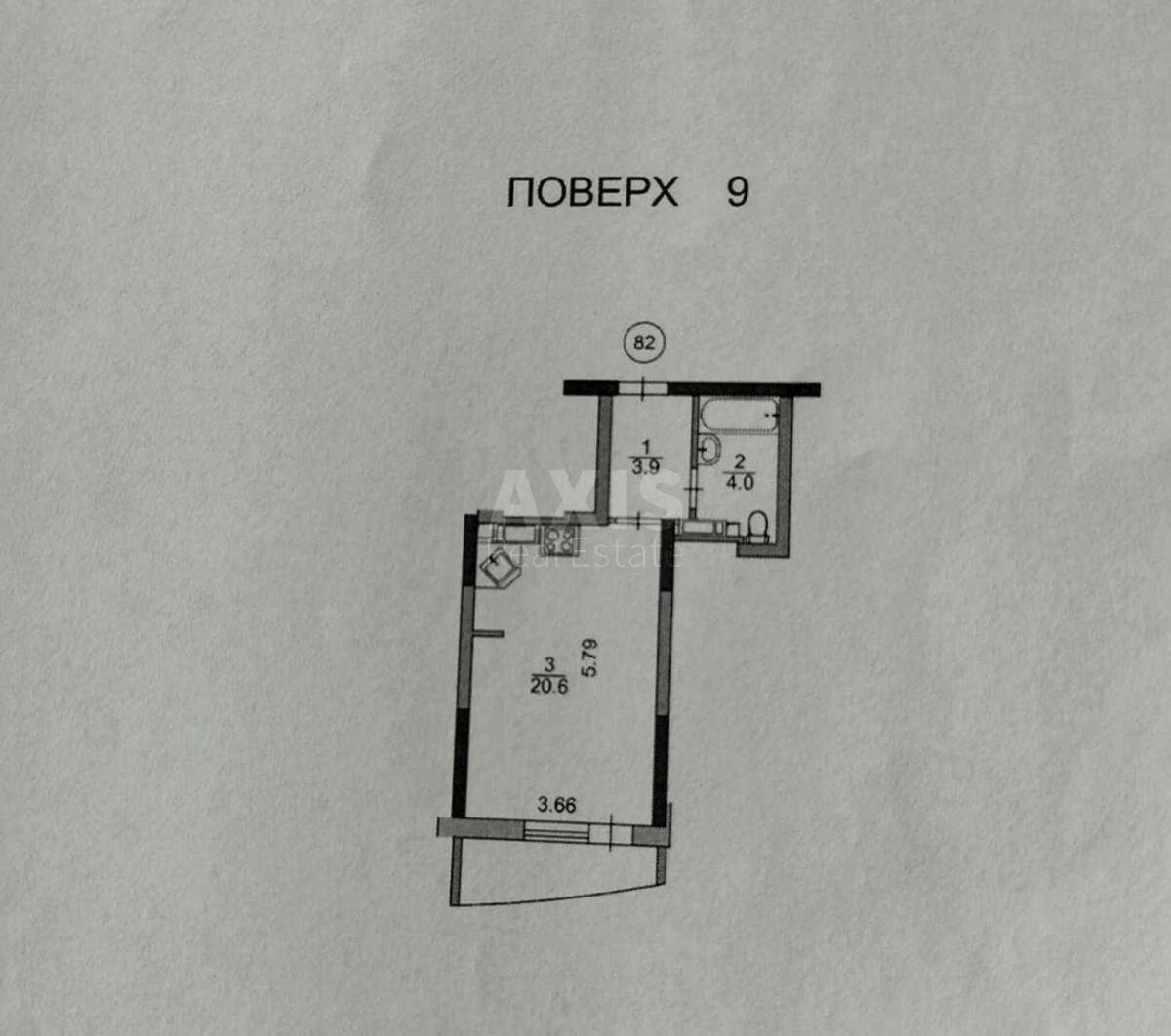 1k apartment vul. Kybal'chycha Mykoly 1Г718228