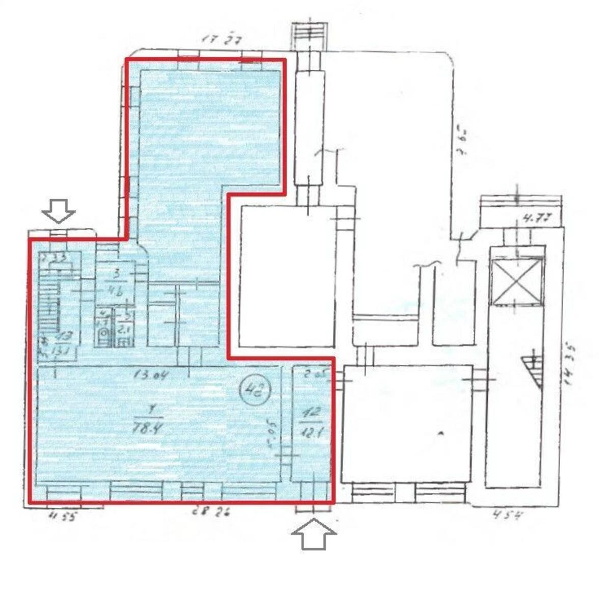 Office vul. Bul'varno-Kudrjavs'ka 43А, 185m2553791