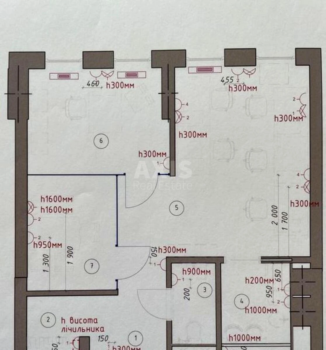 Office vul. Antonovycha 44, 45m2659968