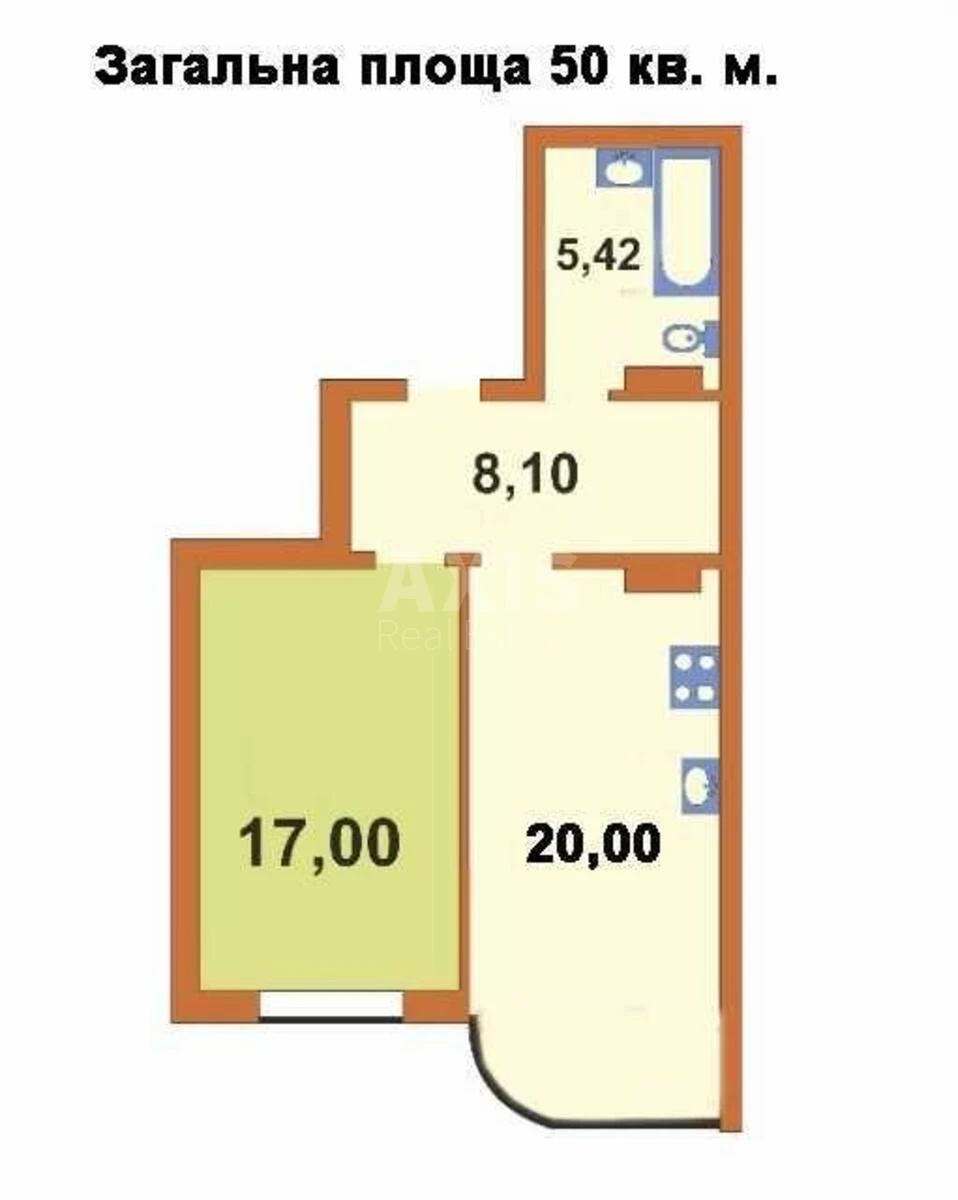 1k apartment vul. Krushel'nyc'koi' Solomii' 15Б6849920