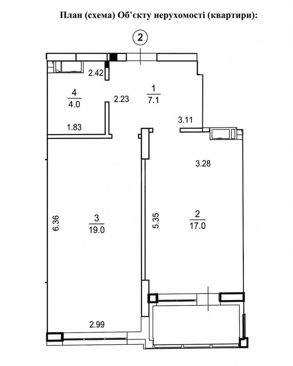 1k apartment vul. Vyshgorods'ka 45Г706488