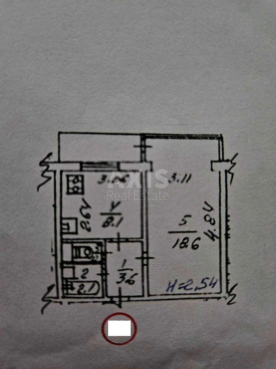 1k apartment pr-t Obolons'kyj 5664125