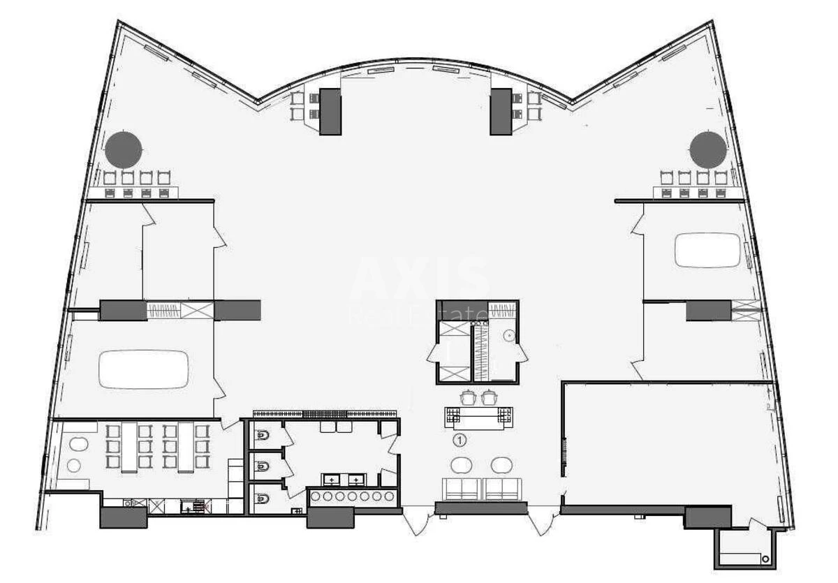 Office pl. Sportyvna One A, 446m2545771