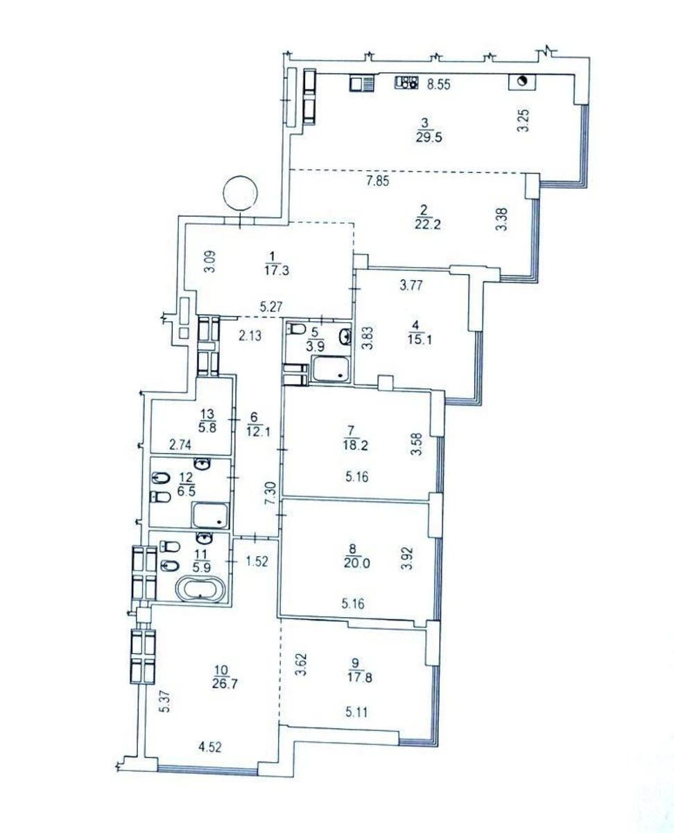 5к квартира ул. Трускавецкая 10Г513455