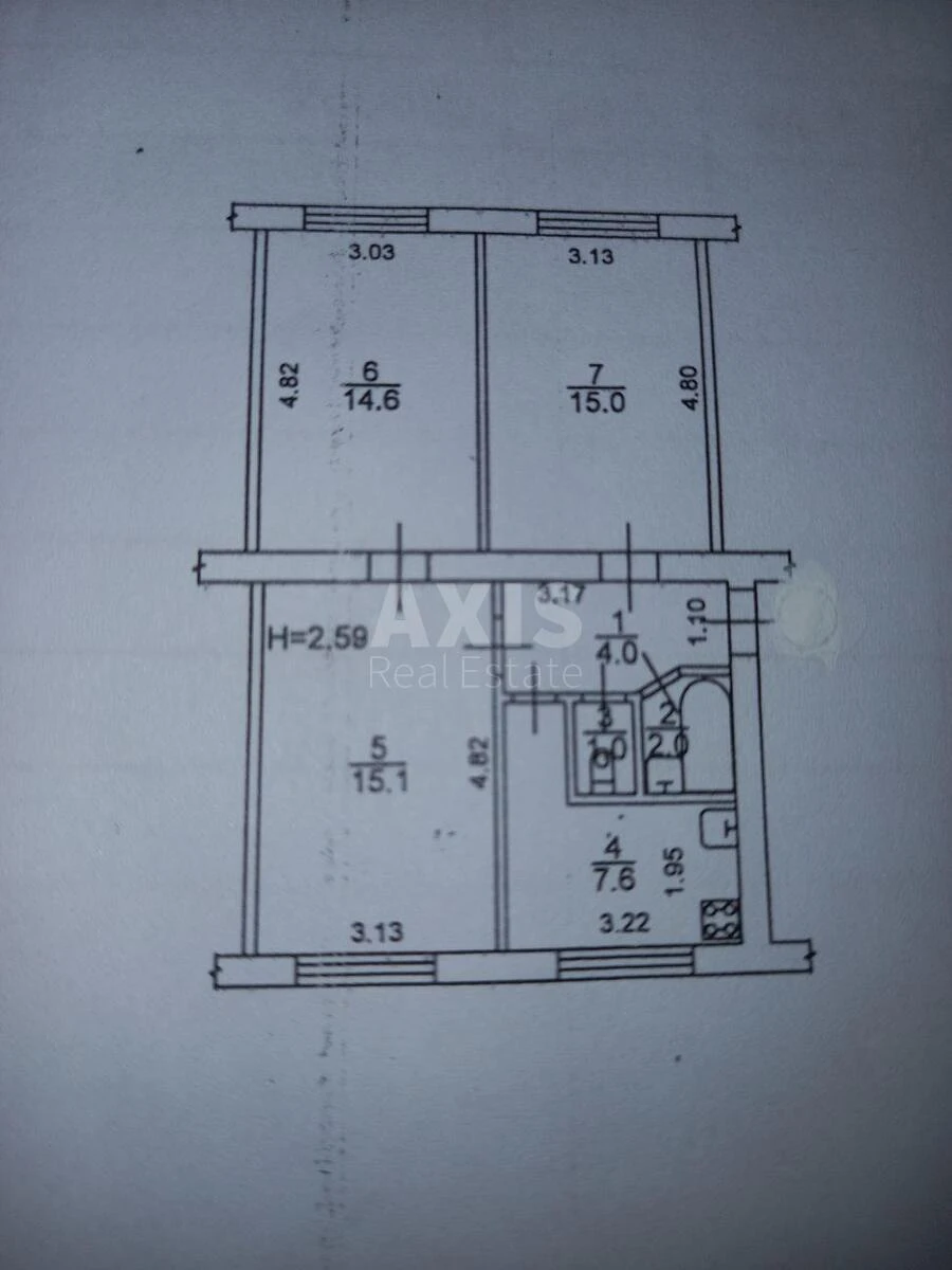 3k apartment vul. Mykhayla Boychuka 18Б655976