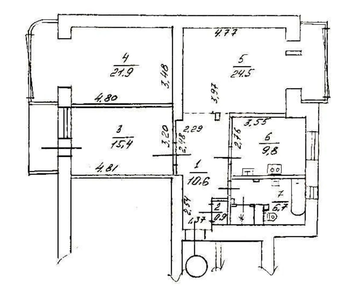 3k apartment vul. Mazepy Ivana 12А4893917