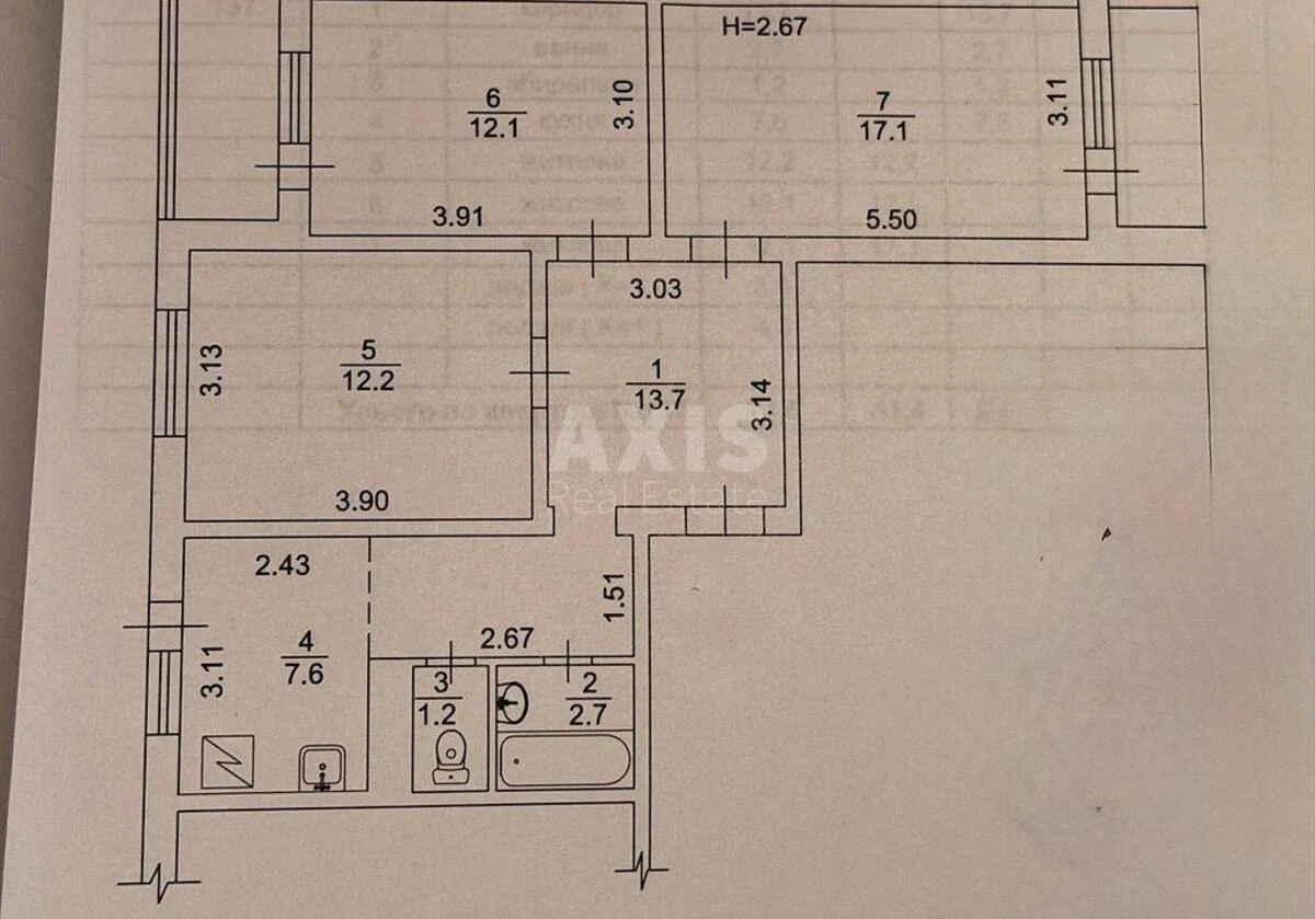 3k apartment vul. Nikolajeva Arhitektora 9А7190018