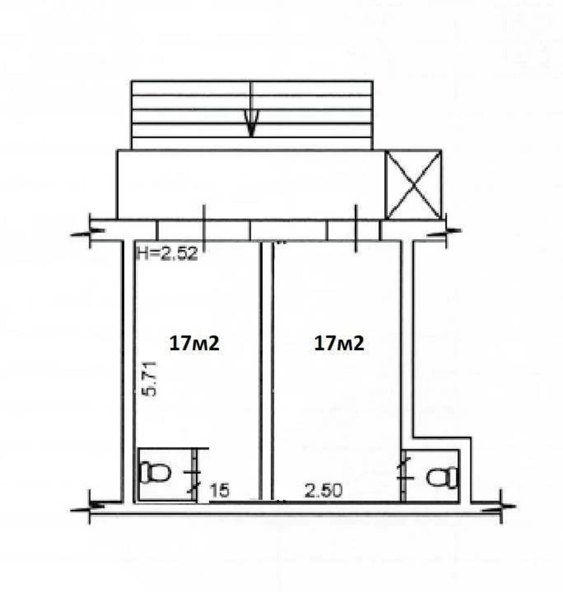 Trade object vul. Svitlyc'kogo 29/18, 17m2666712
