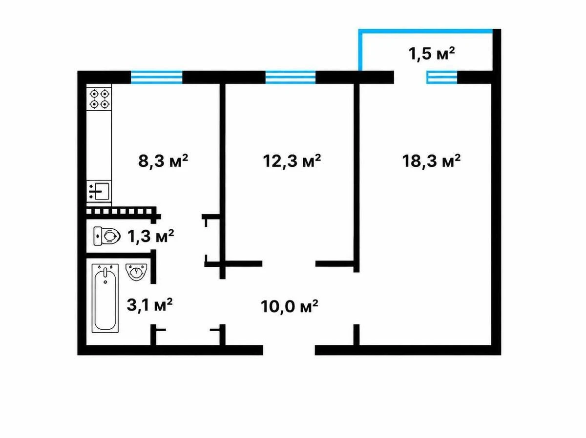 2к квартира ул. Драгоманова 237137811