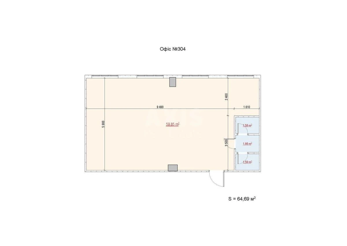 Office vul. Obolons'ka 29, 64m26995611