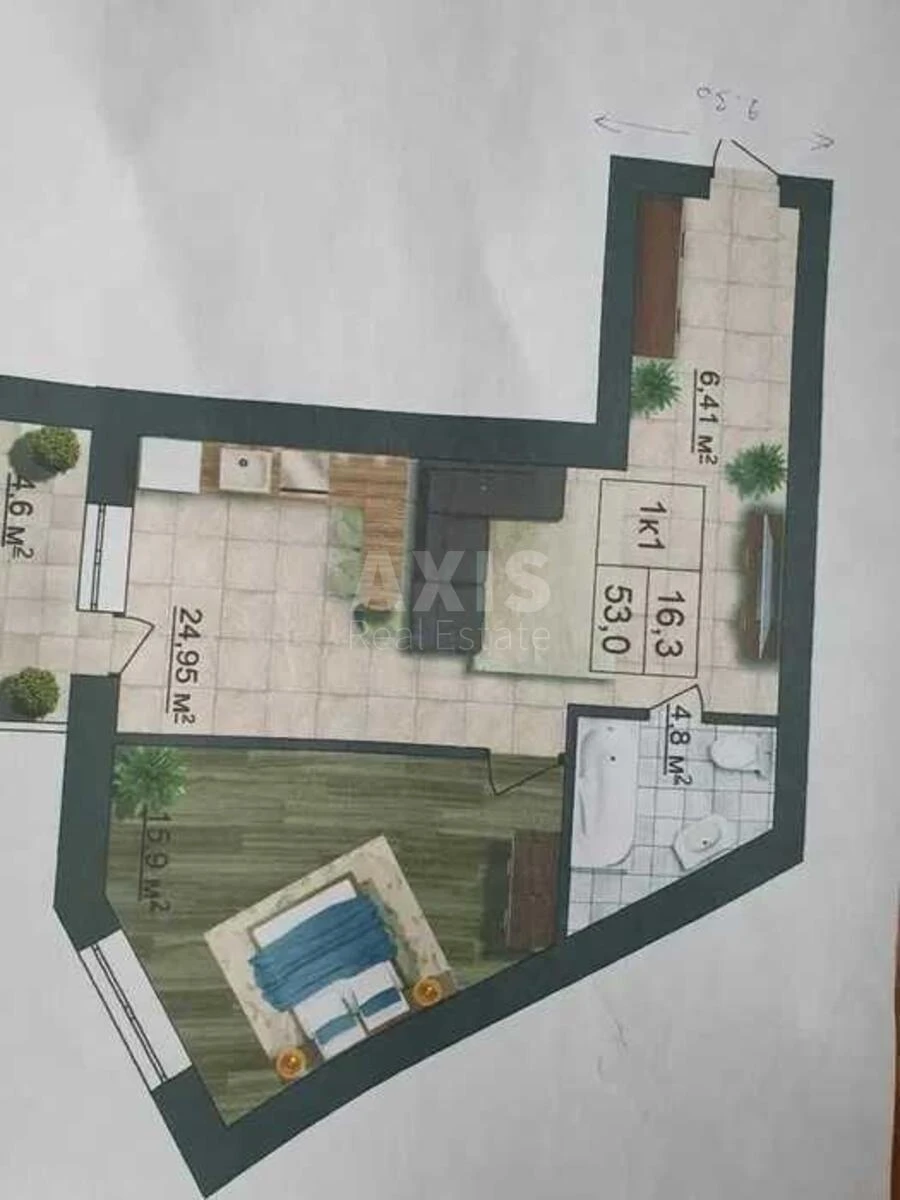 2k apartment vul. Jasnogirs'ka 16В652249