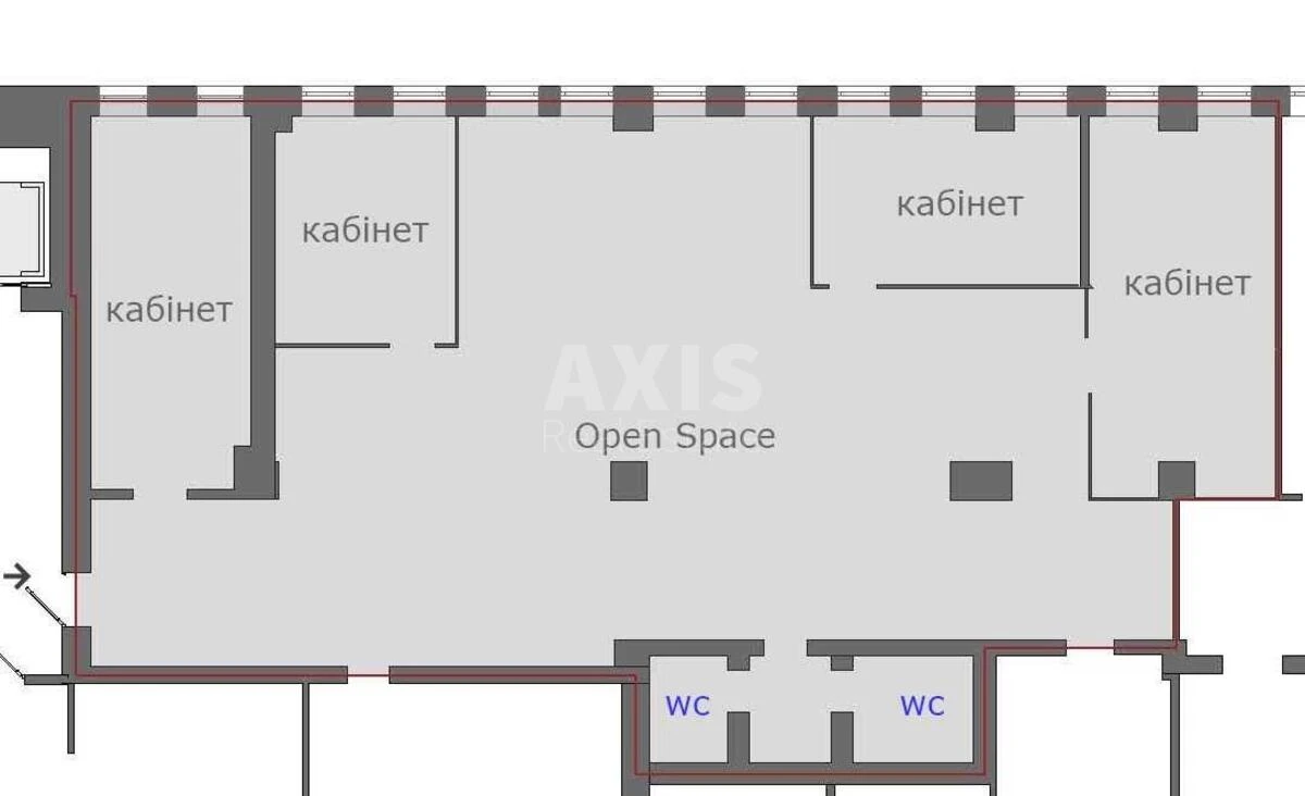 Office vul. Geroi'v Kosmosu 4, 200m2675732