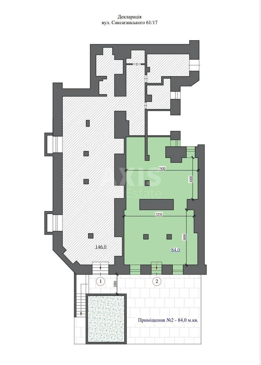 Trade object vul. Saksagans'kogo 61, 230m2652150