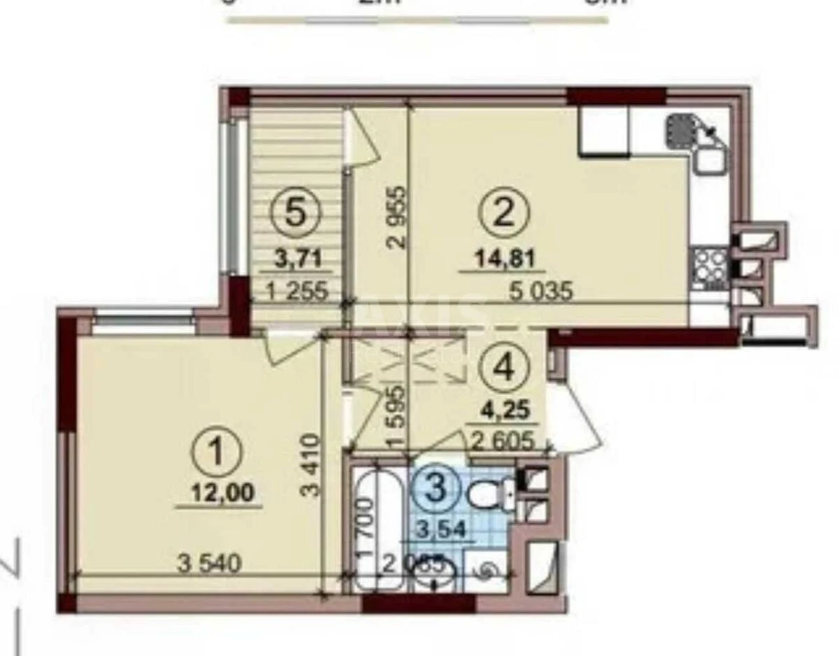 1k apartment vul. Oleksandra Olesja 8/176928614