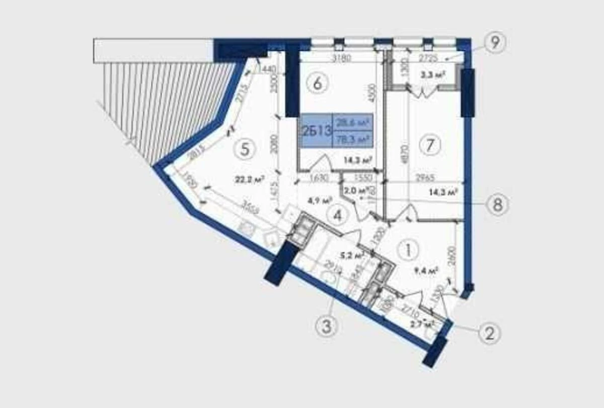 3k apartment pr-t Berestejskij 11Б612341