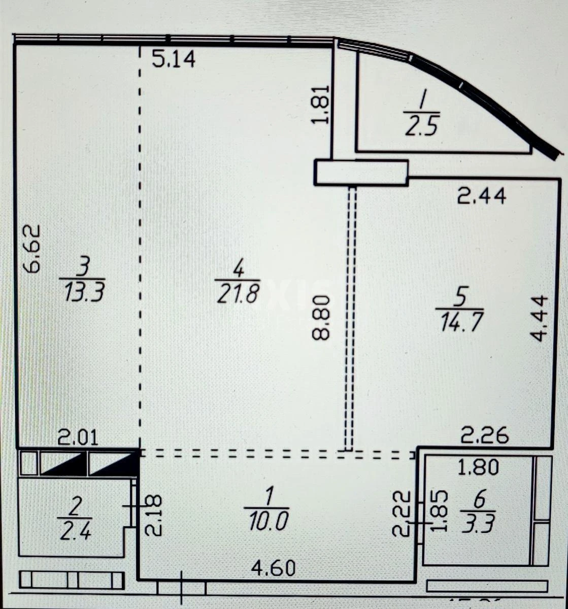 2k apartment bul. Mykoly Mikhnovskoho 13А664518
