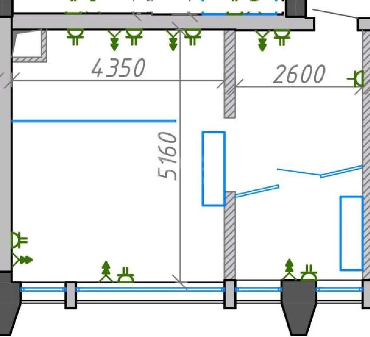 Office vul. Sverstjuka Jevgena 11Б, 40m2641347