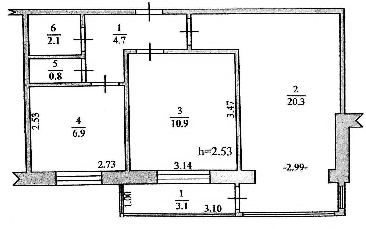 2k apartment vul. Okipnoi' Rai'sy 7А7132910