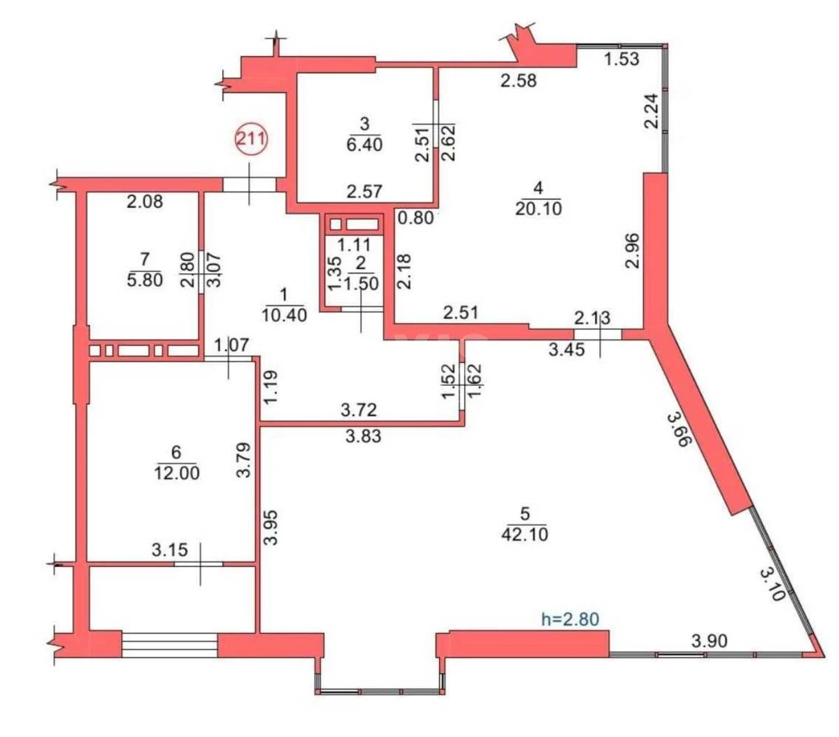 3k apartment vul. Glybochyc'ka 73656379