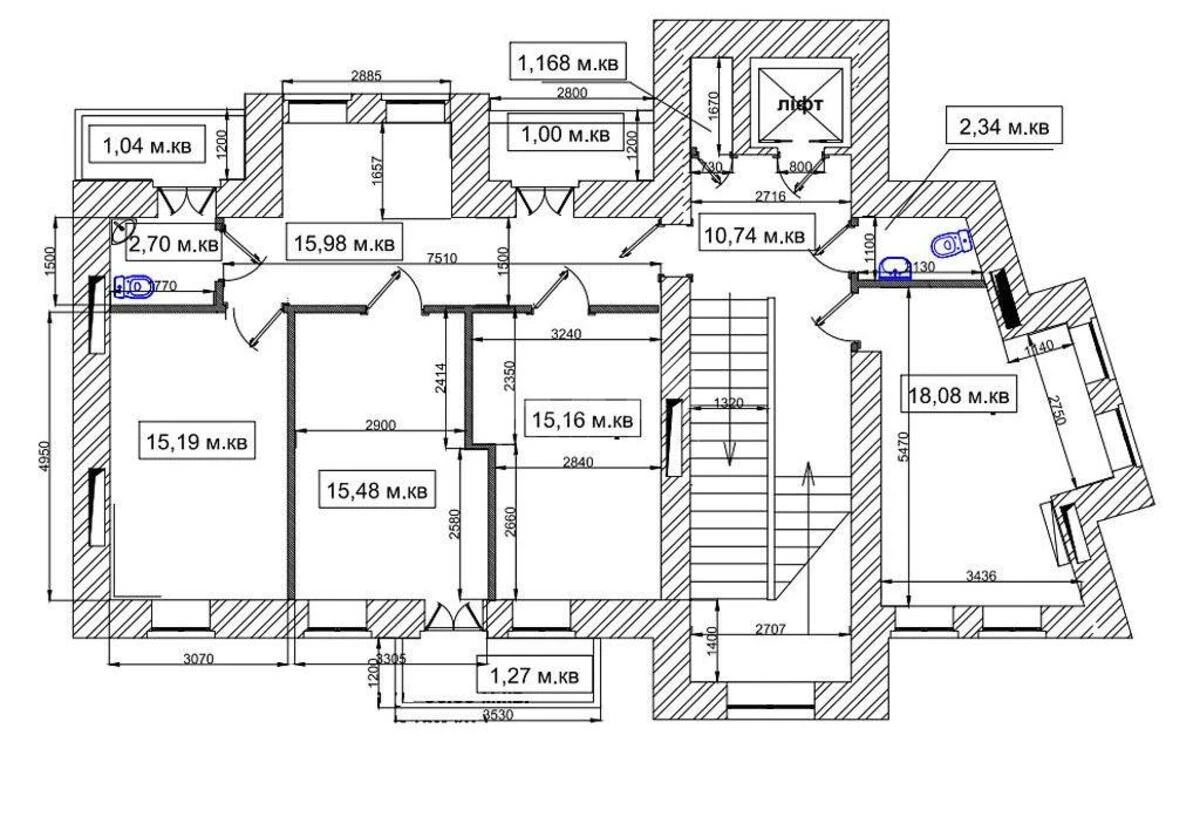 Офис ул. Ярославов Вал 8Б, 670м2526538