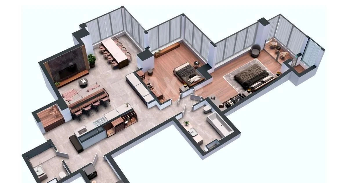 2k apartment vul. Antonovycha 136