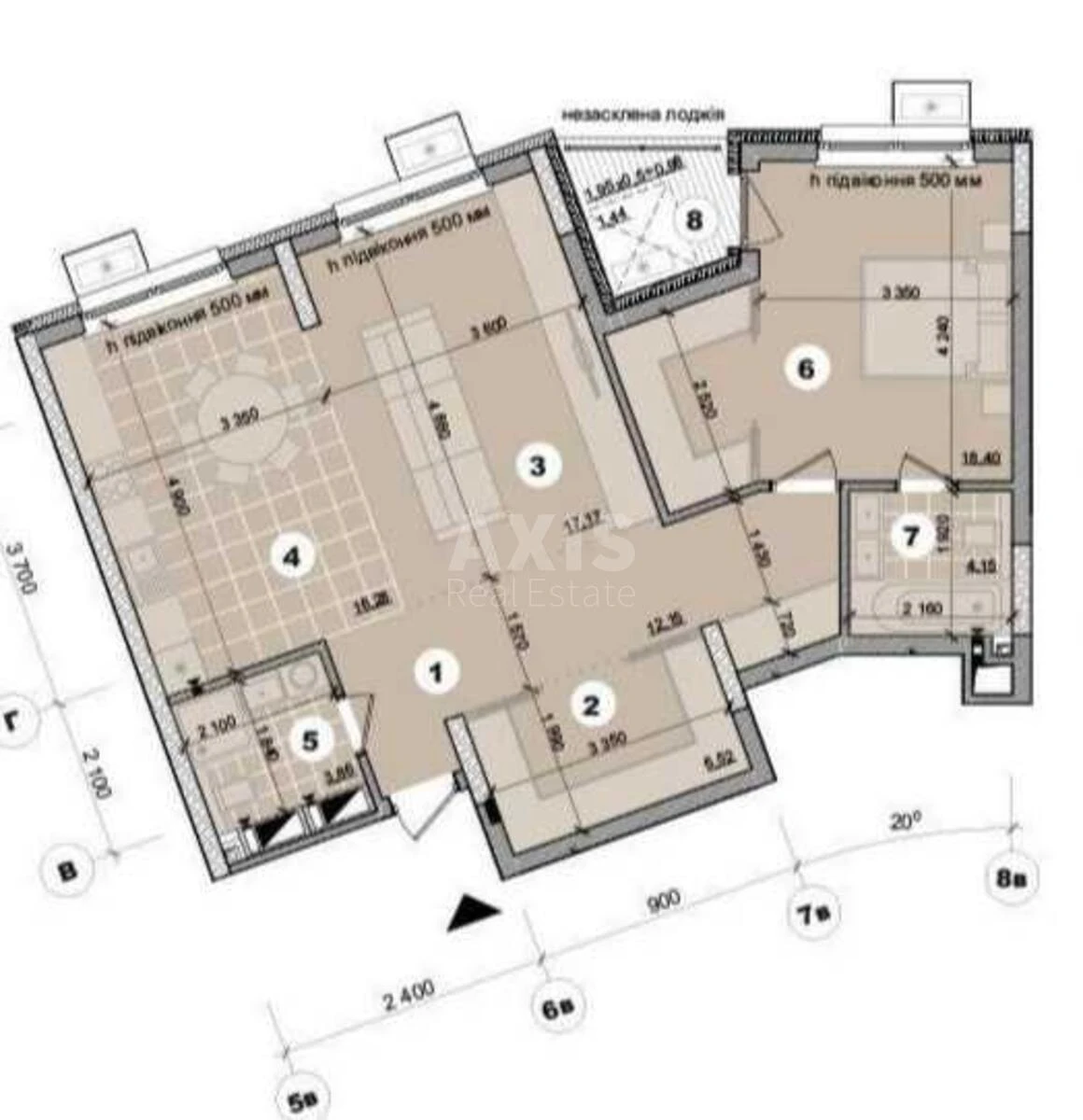 2k apartment vul. Mykil's'ko-Slobids'ka 11663905