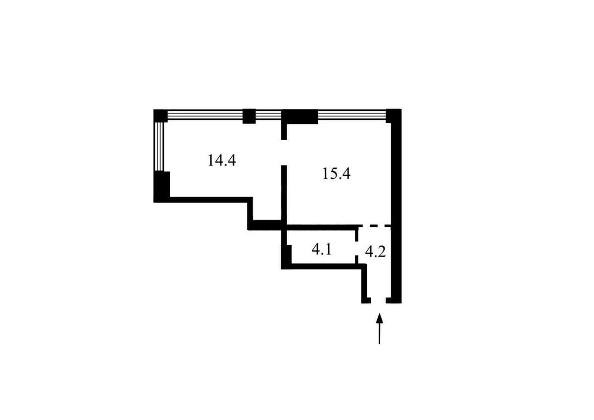1k apartment vul. Zarichna 47025810